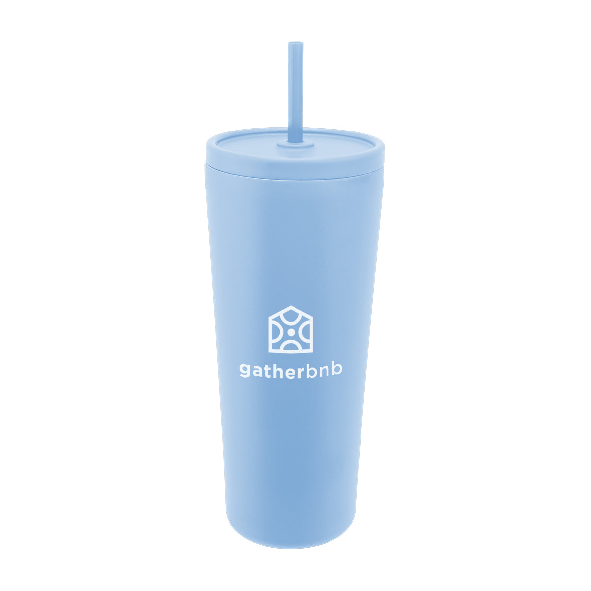 Brooklyn Recycled Stainless Steel Tumbler, 24 oz - Light Blue - Silk Screen