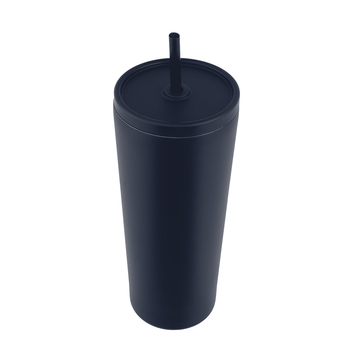 Brooklyn Recycled Stainless Steel Tumbler, 24 oz - Navy - Angle