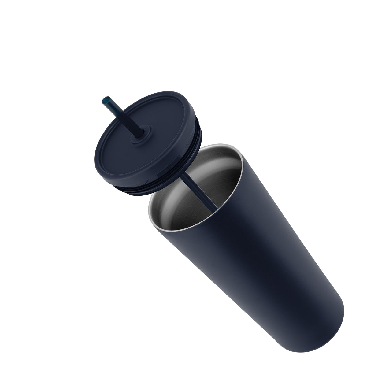 Brooklyn Recycled Stainless Steel Tumbler, 24 oz - Navy - Parts