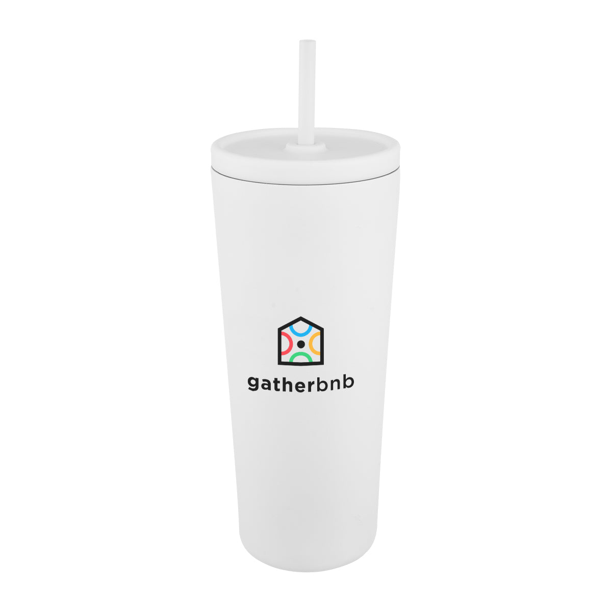 Brooklyn Recycled Stainless Steel Tumbler, 24 oz - White - Colorbrite