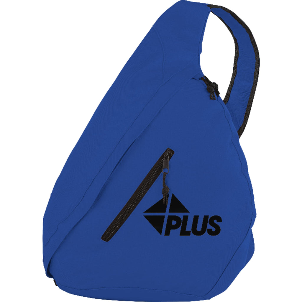 Brooklyn Sling Backpack with Padded Back Full Color - Royal - Front