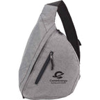 Brooklyn Sling Backpack with Padded Back - Graphite - Front
