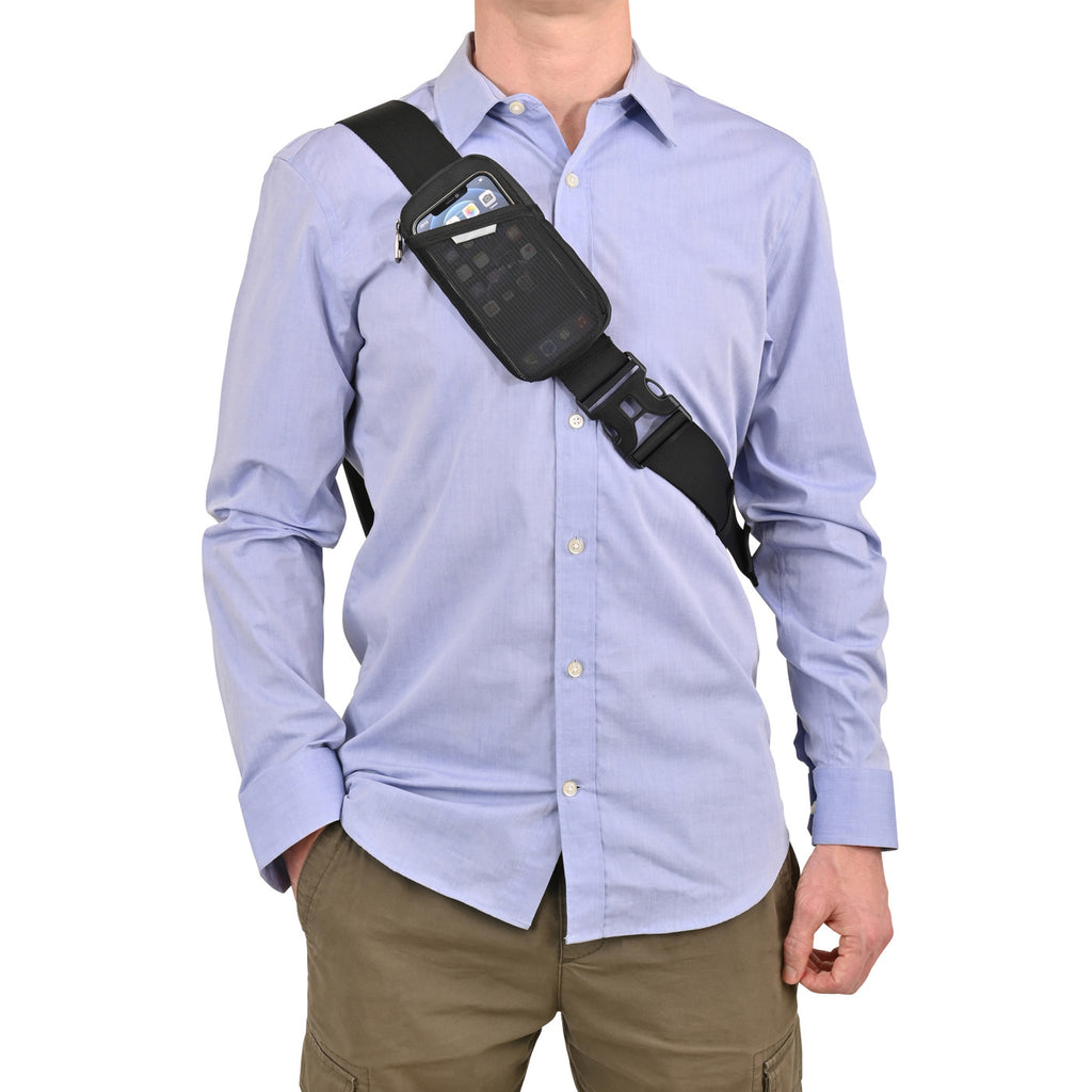 Brooklyn Tech Sling for a 13 Inch Laptop Embroidery - Black - View 4
