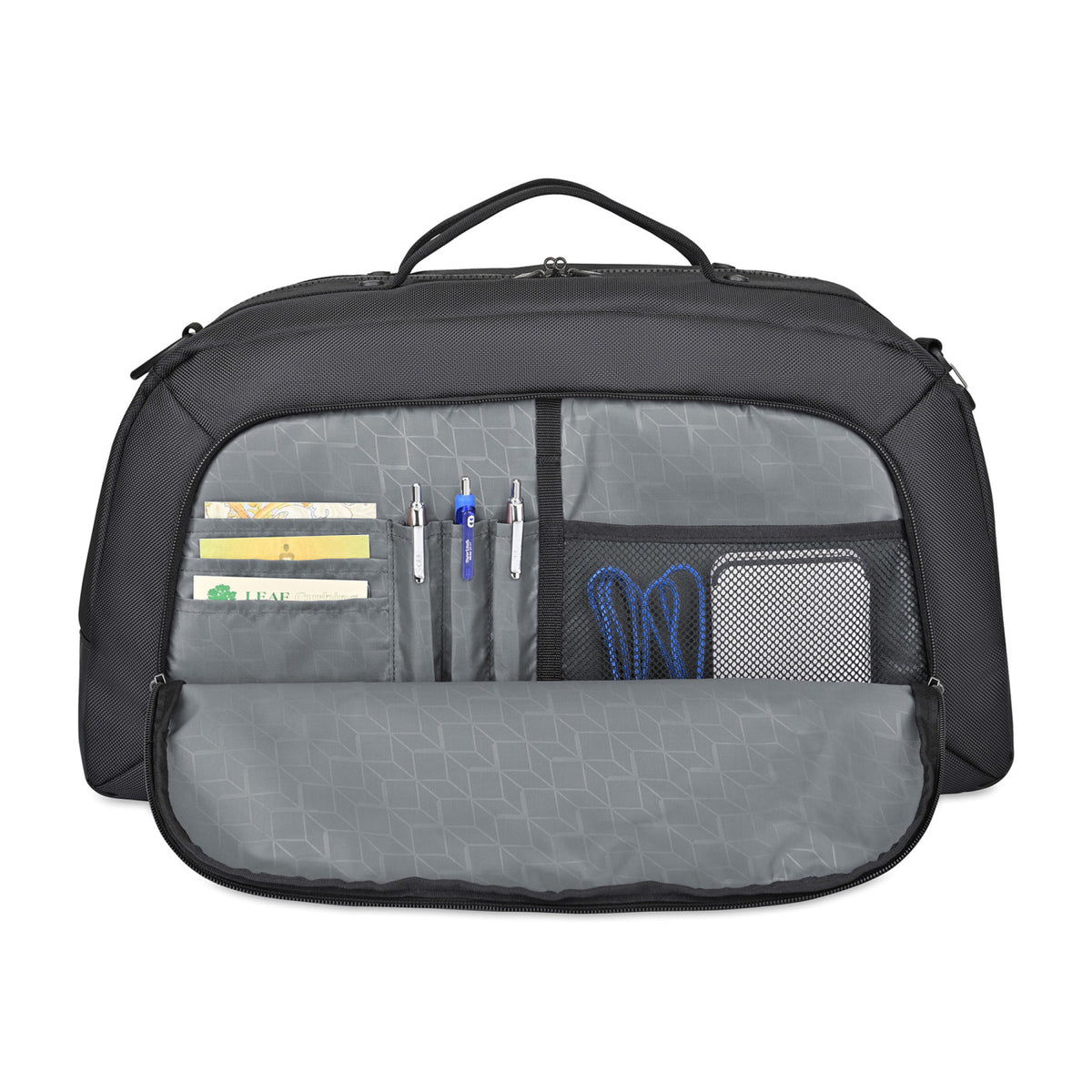 Brooklyn Weekender Duffel with Shoe Compartment Transfer - Black - View 3