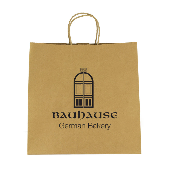 Brown Kraft Paper Shopping Bag, 10 x 10 Inches