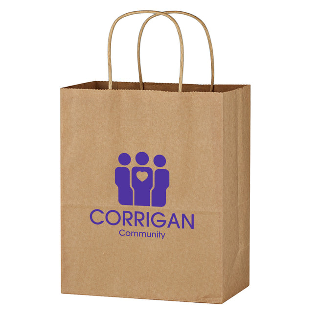 Brown Kraft Paper Shopping Bag, 13 x 17 Inches
