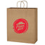 Brown Kraft Paper Shopping Bag, 16 x 19 Inches - Natural Brown - Flexography