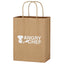 Brown Kraft Paper Shopping Bag, 8 x 10.25 Inches - Flexography