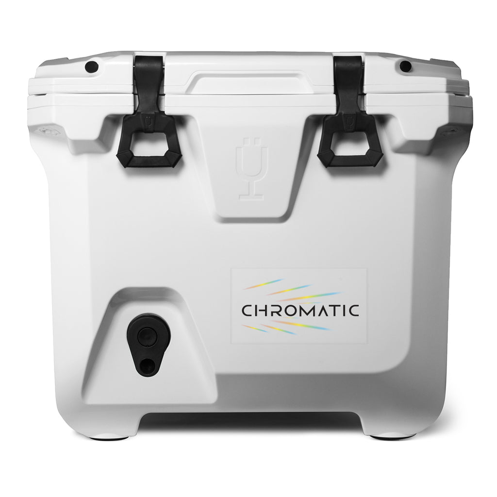 BruMate BruTank Rolling Cooler, 35 Quart - White - Full Color on a Clear Label