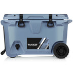 BruMate BruTank Rolling Cooler, 55 Quart - Denim - Full Color on a White Label