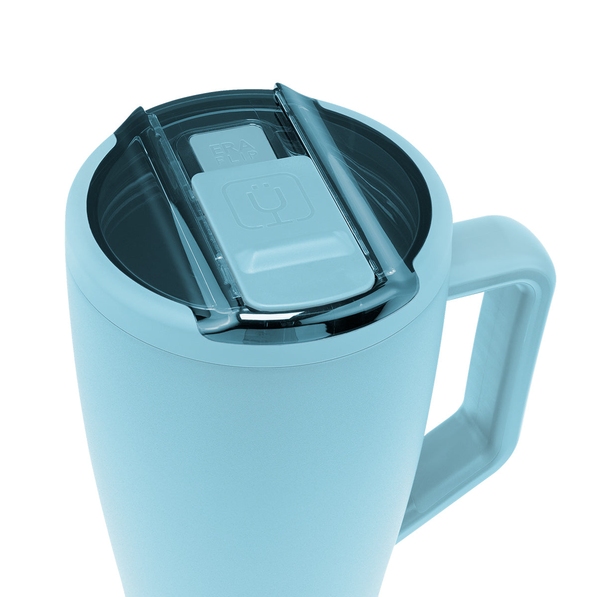 BruMate Era Flip in Fashion Colors, 40 oz - Glacier - Closed