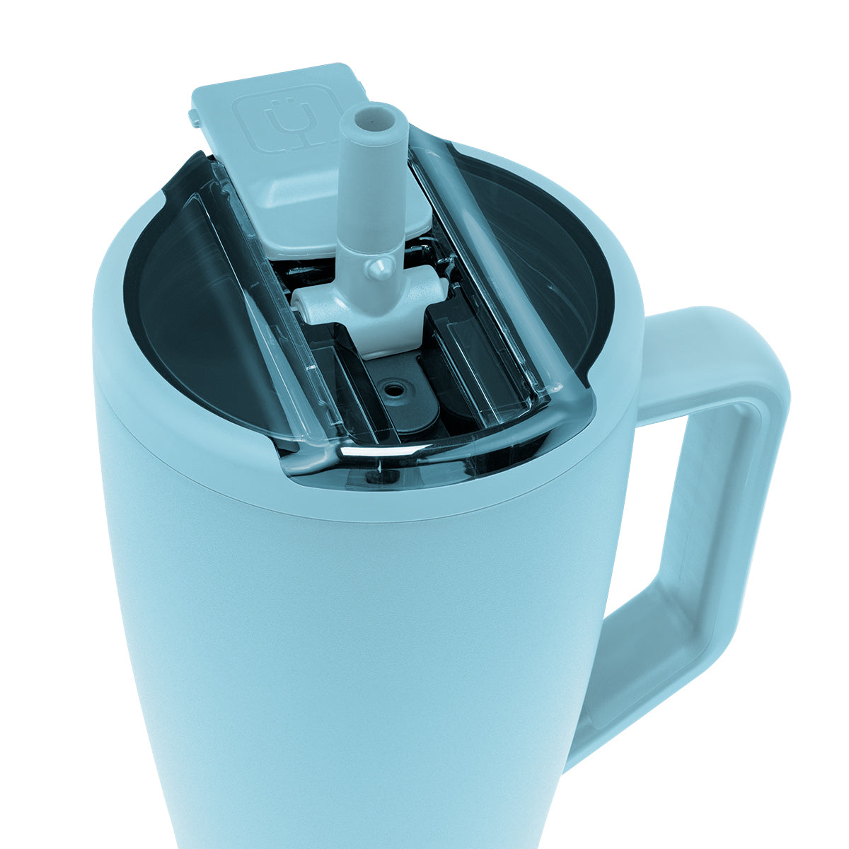 BruMate Era Flip in Fashion Colors, 40 oz - Glacier - Open