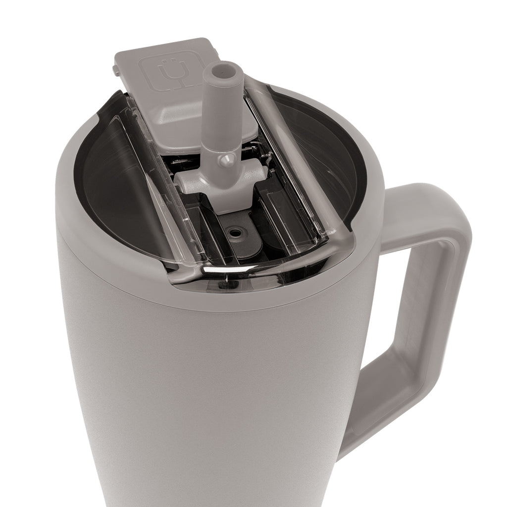BruMate Era Flip in Fashion Colors, 40 oz - Mocha - Open