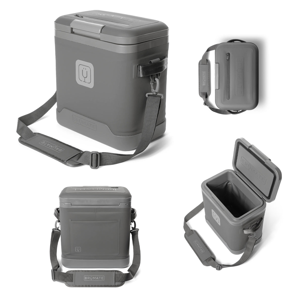 BruMate MagPack Shoulder Sling Cooler, 18 Cans - Graphite