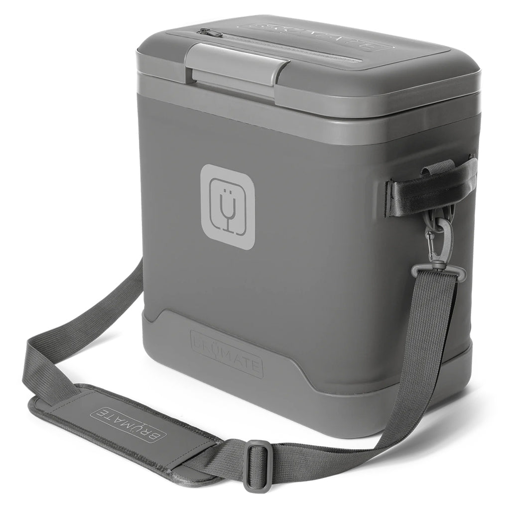 BruMate MagPack Shoulder Sling Cooler, 18 Cans - Graphite - Front_Strap
