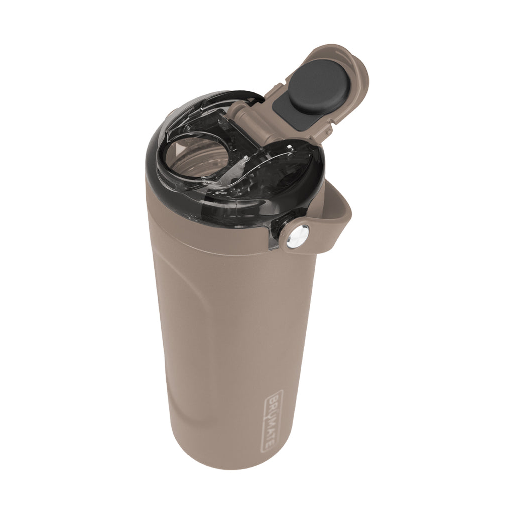 BruMate MultiShaker in Fashion Colors, 25 oz - Mocha - Open