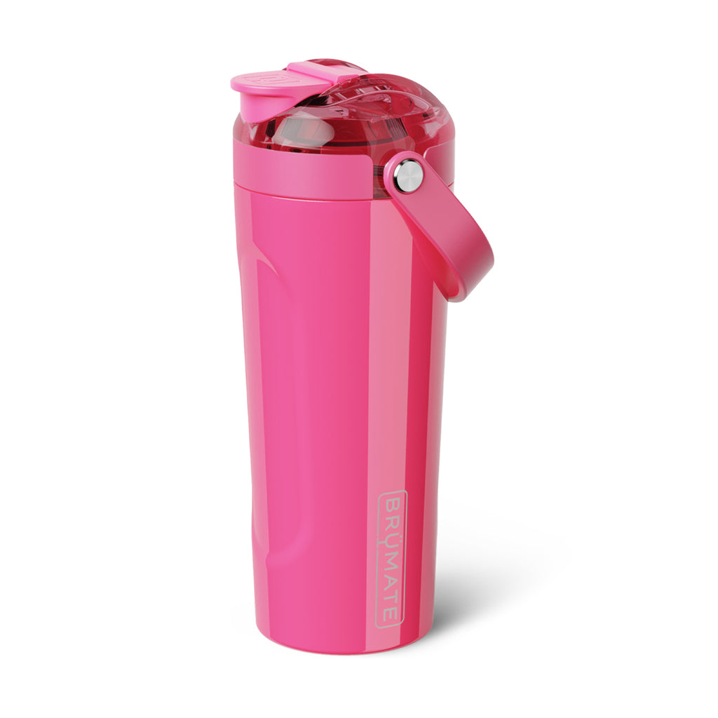 BruMate MultiShaker in Fashion Colors, 25 oz - Neon Pink - Angle
