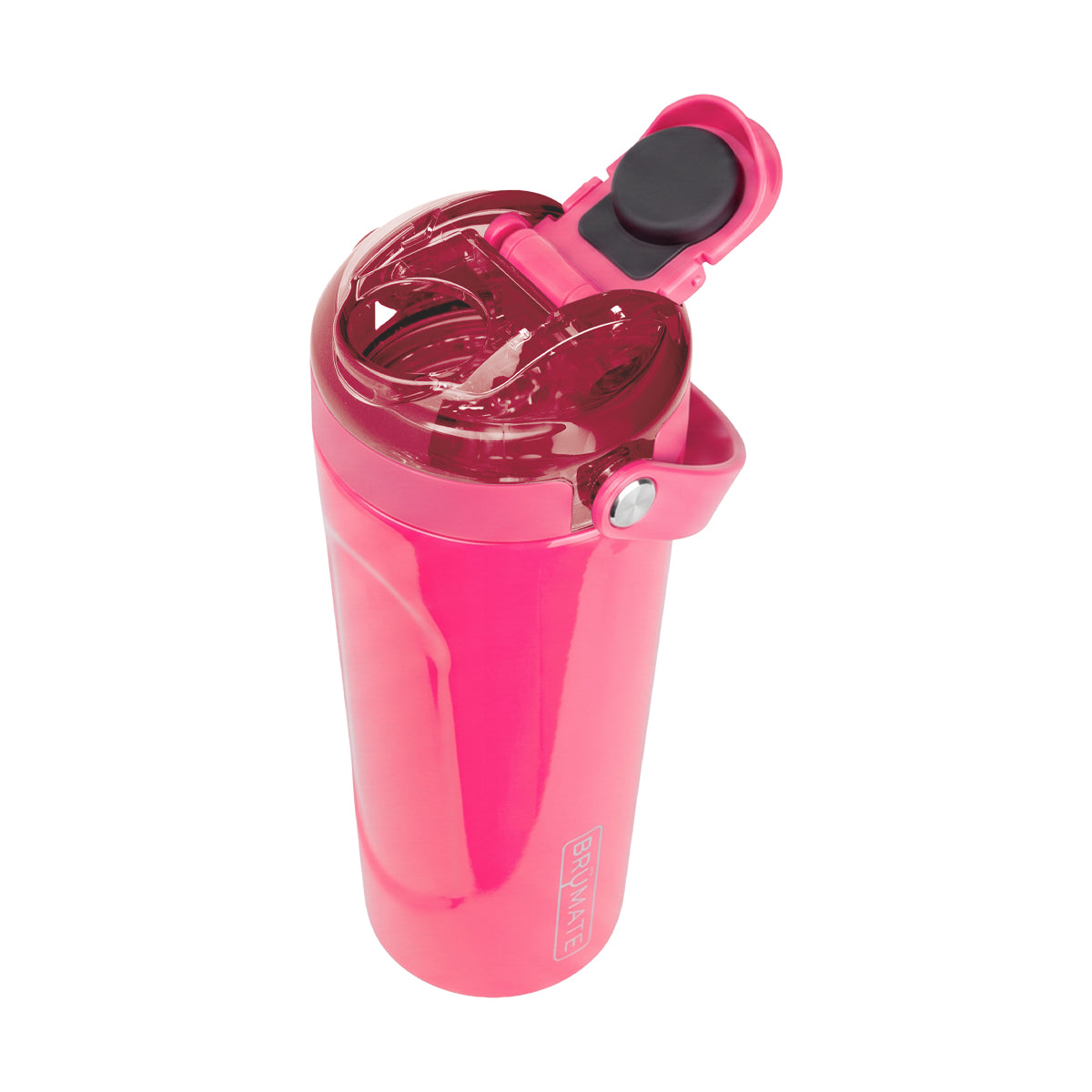 BruMate MultiShaker in Fashion Colors, 25 oz - Neon Pink - Open