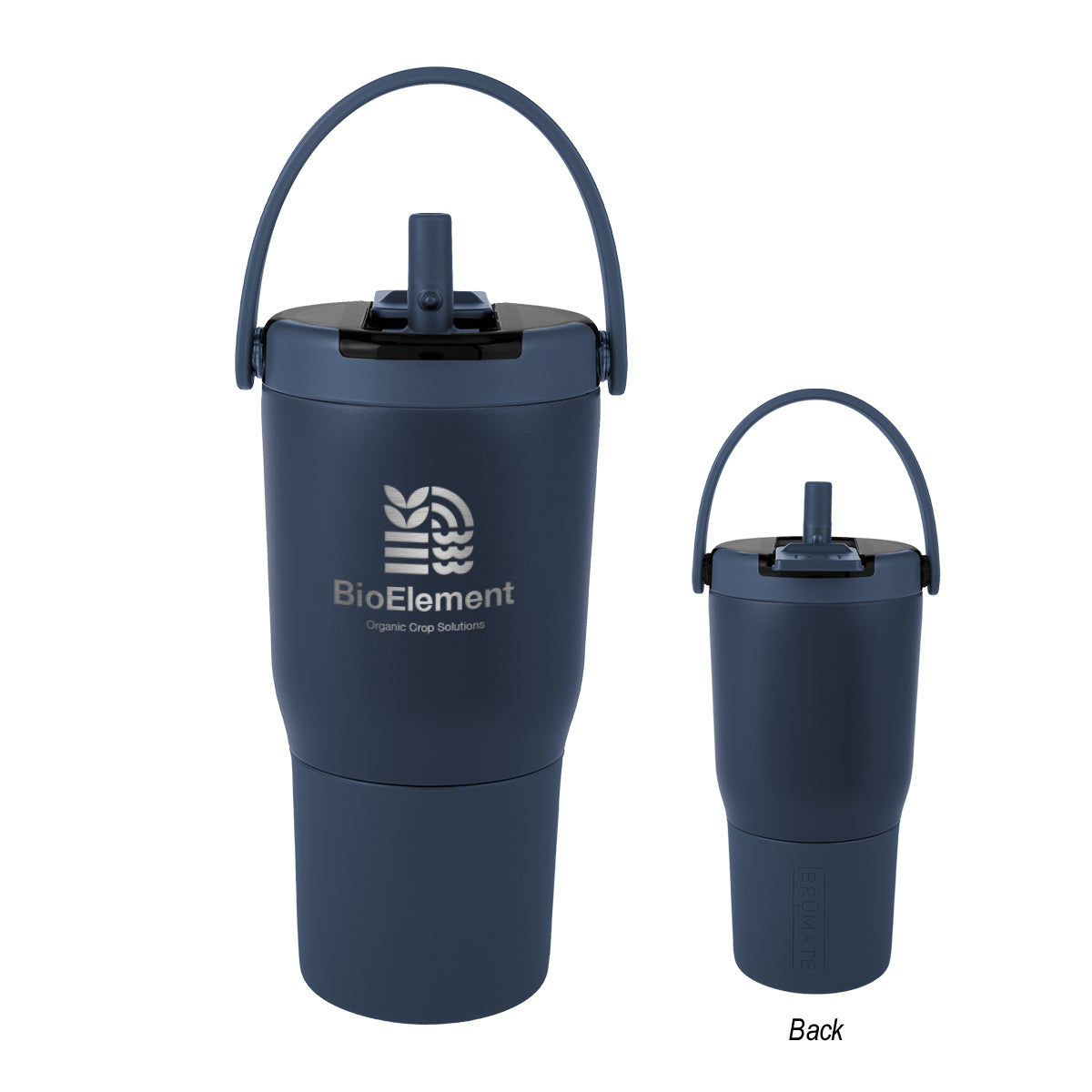 BruMate Resa Flip, 20 oz - Navy - Laser