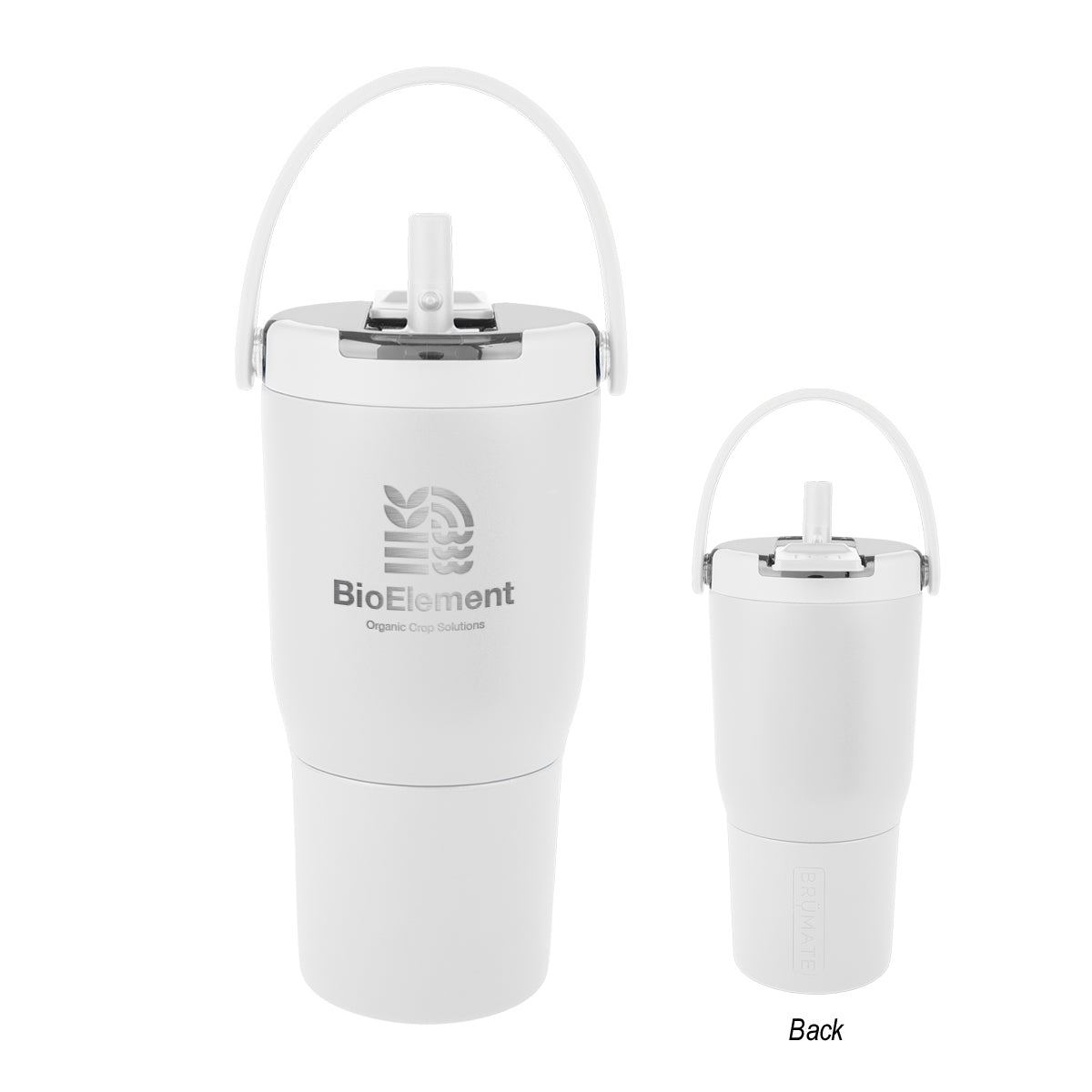 BruMate Resa Flip, 20 oz - White - Laser Engraving