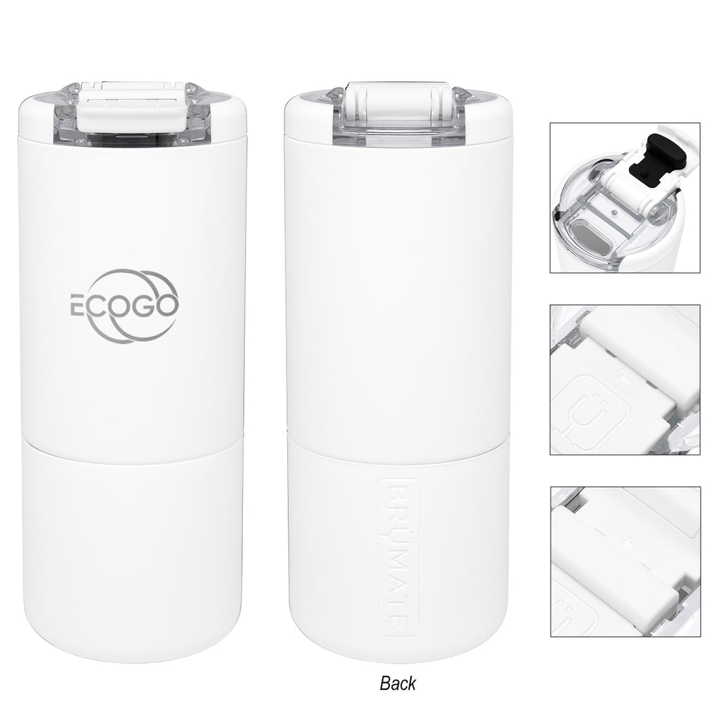 BruMate Strova, 18 oz - White - Laser