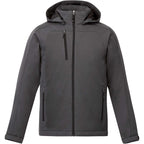 Bryce Hooded Insulated Softshell Jacket for Men Embroidery - HS Charcoal - Front