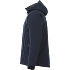 Bryce Hooded Insulated Softshell Jacket for Men Embroidery - Navy - Left Side