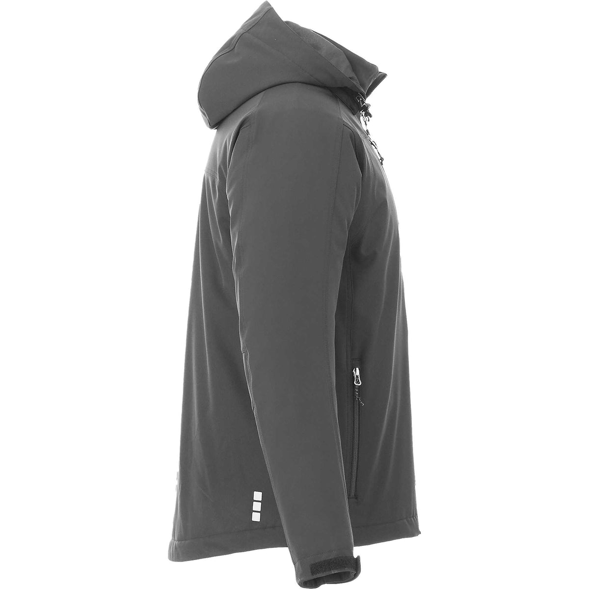 Bryce Hooded Insulated Softshell Jacket for Men Laser Engraving - HS Charcoal - Right Side