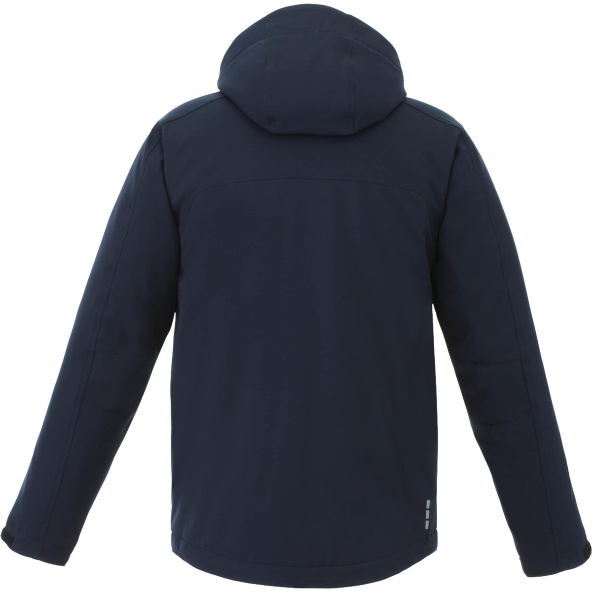 Bryce Hooded Insulated Softshell Jacket for Men Transfer - Navy - Back Flat