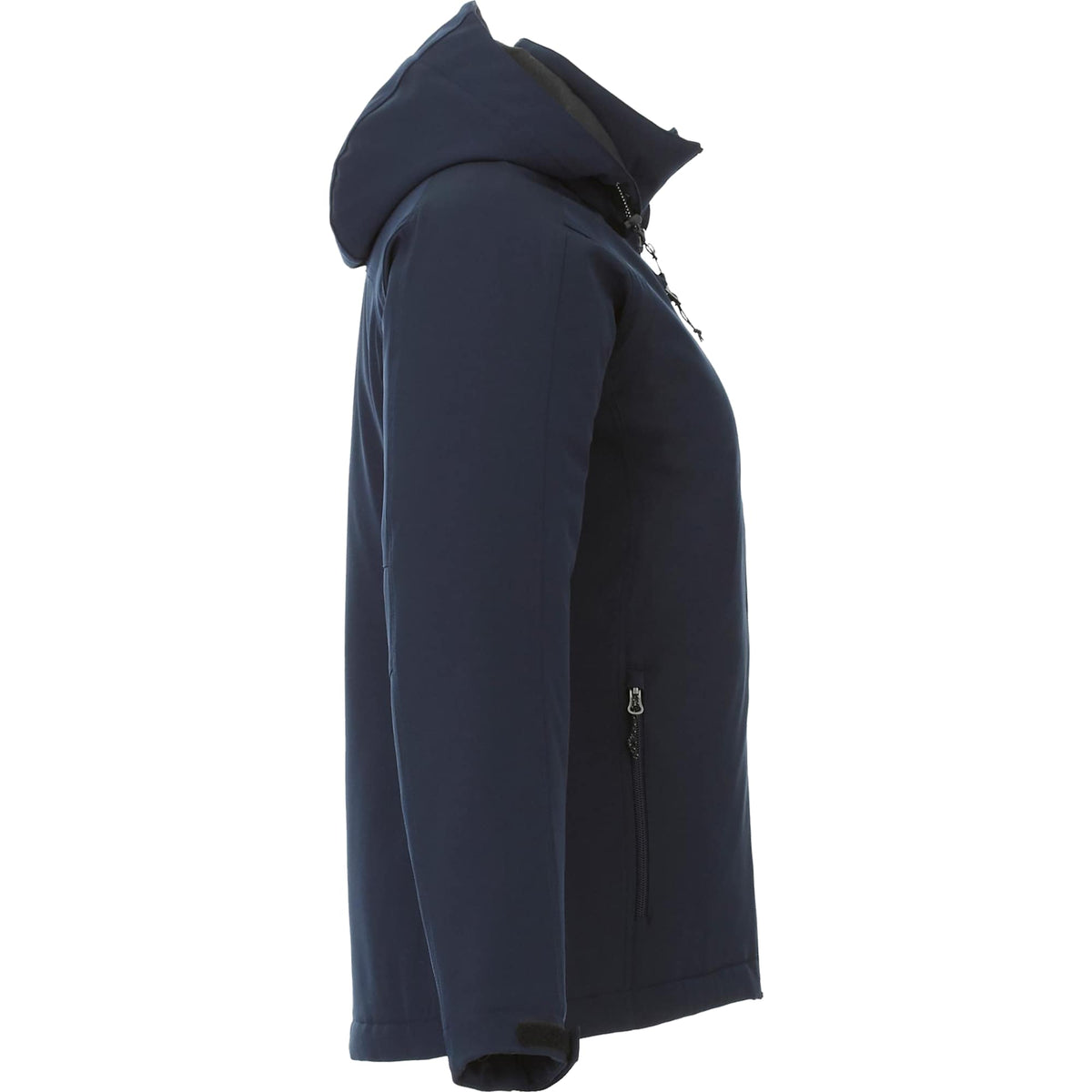 Bryce Hooded Insulated Softshell Jacket for Women Transfer - Navy - Right Side