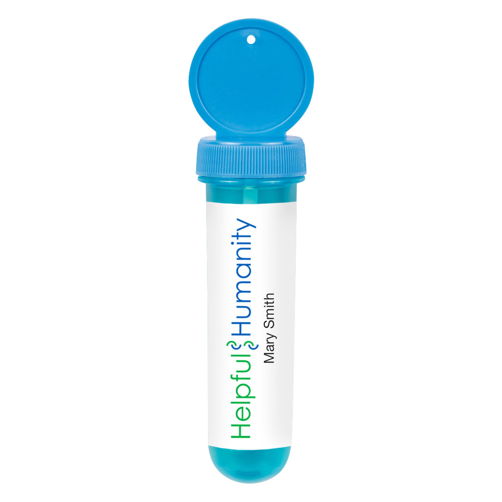 Bubble Dispenser in a Tube, 1 oz - Blue - Full Color on a White Label