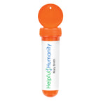 Bubble Dispenser in a Tube, 1 oz - Orange - Full Color on a White Label