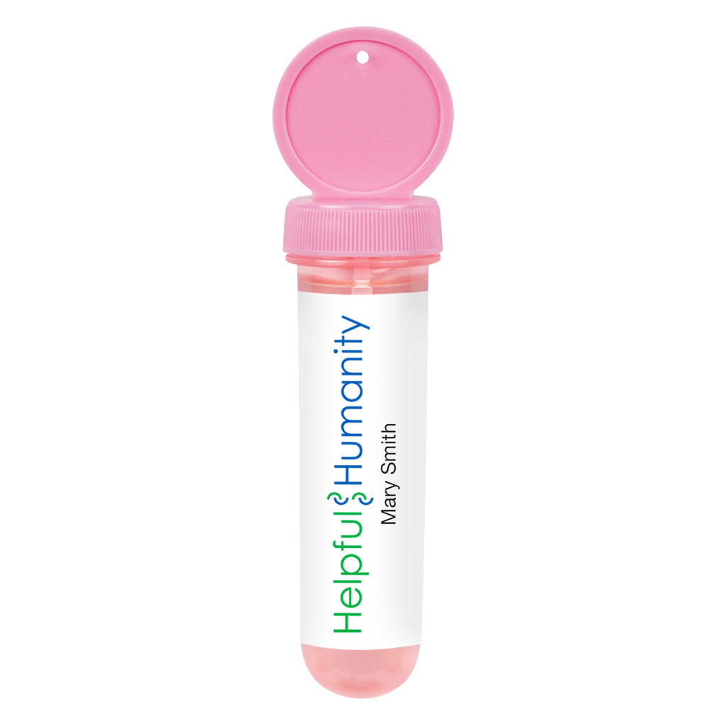 Bubble Dispenser in a Tube, 1 oz - Pink - Full Color on a White Label