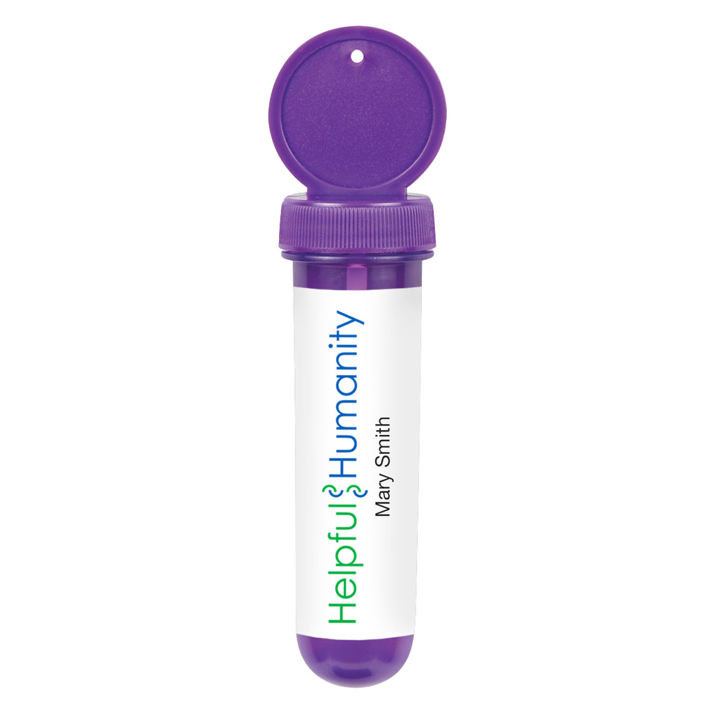 Bubble Dispenser in a Tube, 1 oz - Purple - Full Color on a White Label
