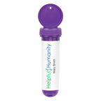 Bubble Dispenser in a Tube, 1 oz - Purple - Full Color on a White Label