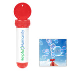 Bubble Dispenser in a Tube, 1 oz - Red - White_Label