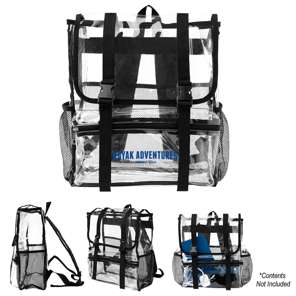 Buckle Backpack, Clear