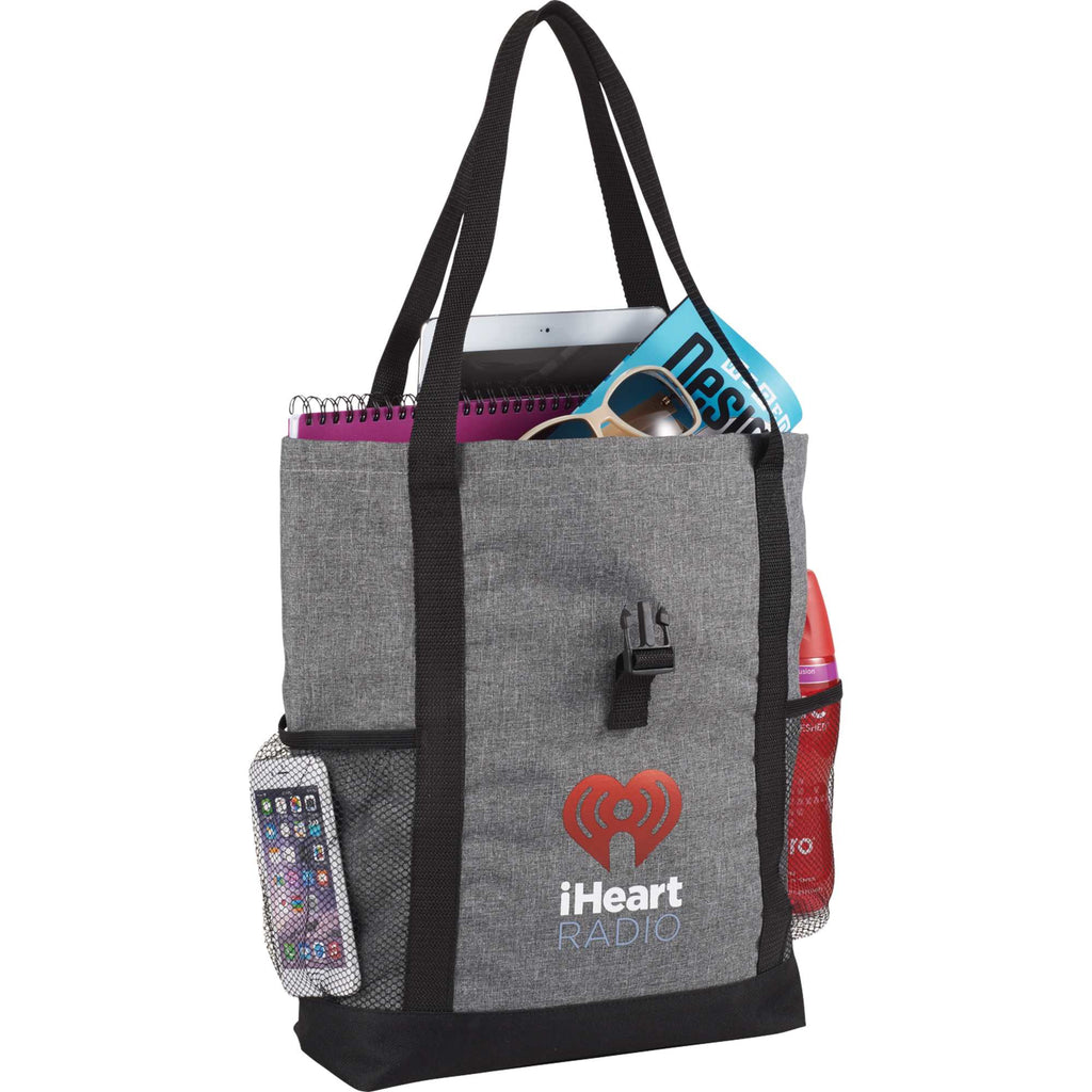 Buckle Convention Tote for Tablets, 11 Inch Embroidery - Graphite - Photo 2