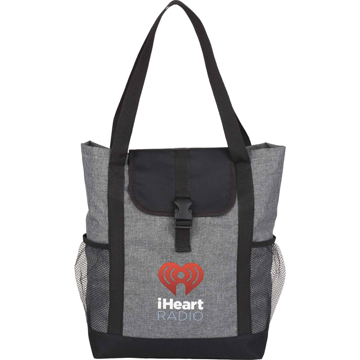 Buckle Convention Tote for Tablets, 11 Inch Transfer - Graphite - Front