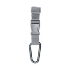 Buckle Strap with Carabiner, Adjustable - Gray - Laser Engraving