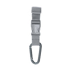 Buckle Strap with Carabiner, Adjustable - Gray - Pad Print
