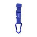 Buckle Strap with Carabiner, Adjustable - Royal Blue - Pad Print