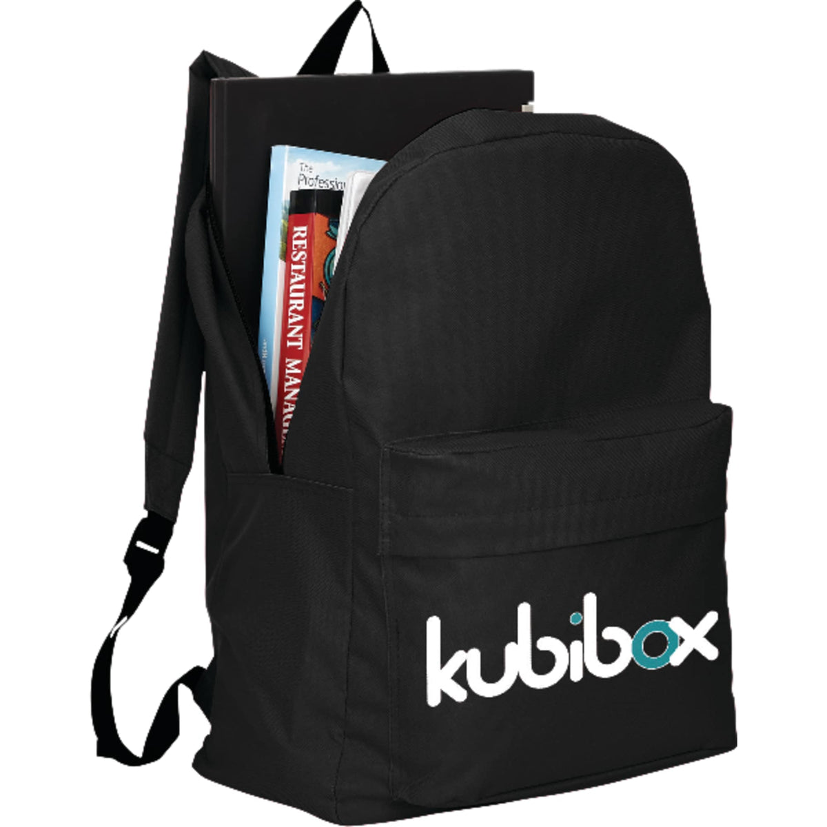 Buddy Budget Laptop Backpack, 15 Inch Full Color - Black - Photo 2