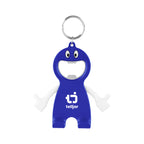 Buddy Keychain with a Bottle Opener - White - Pad Print