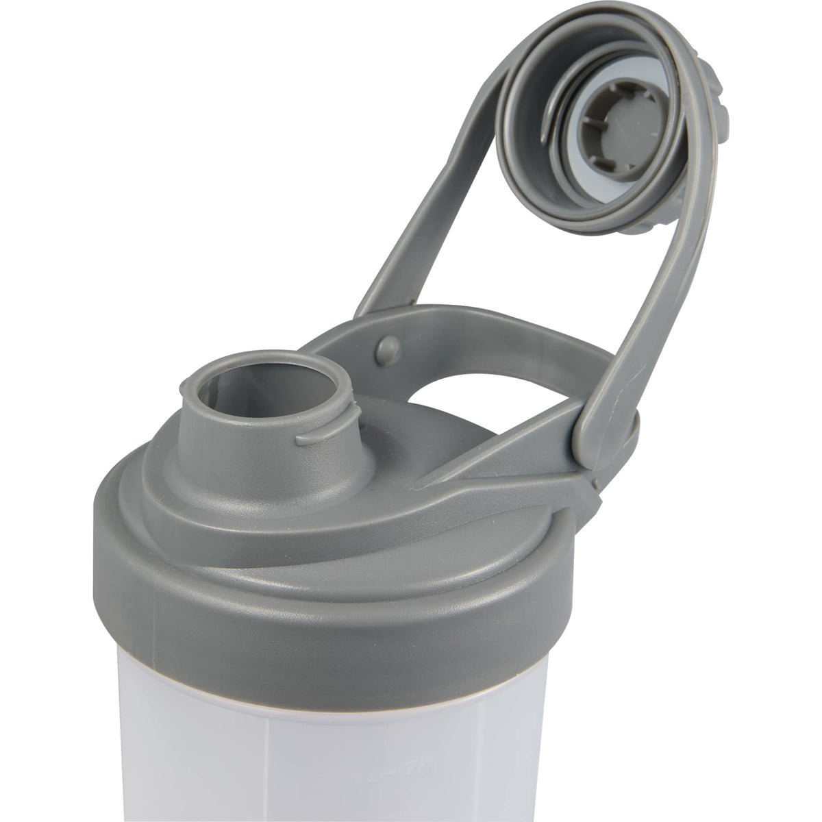Buddy Protein Shaker Bottle in Recycled Plastic, 24 oz - Frost - Top Detail 2