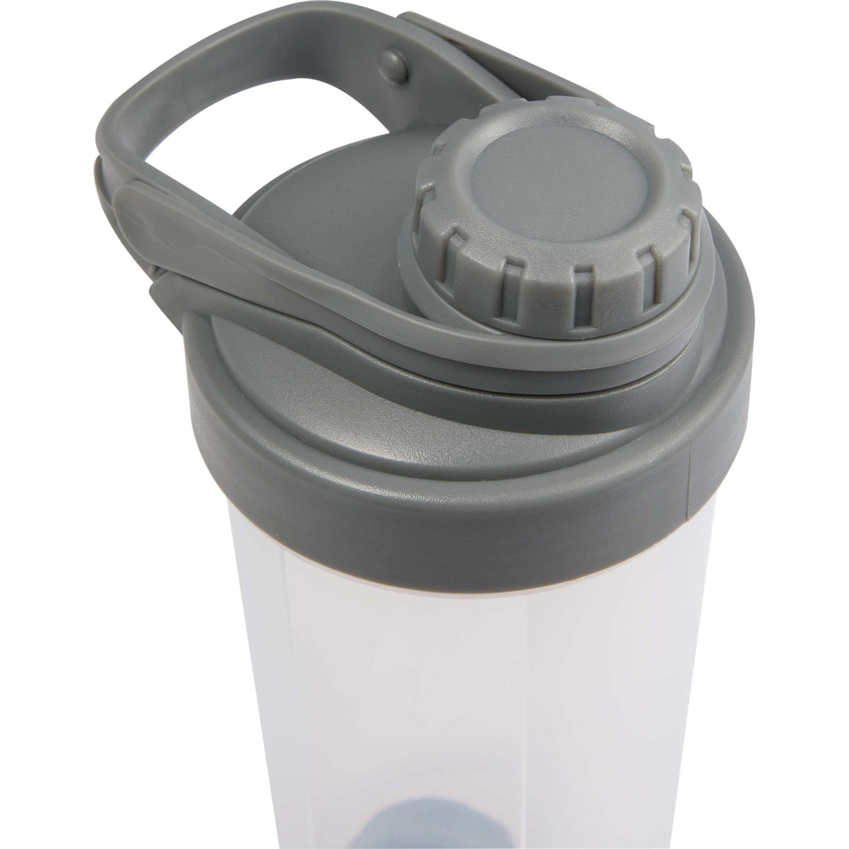 Buddy Protein Shaker Bottle in Recycled Plastic, 24 oz - Frost - Top Detail 3