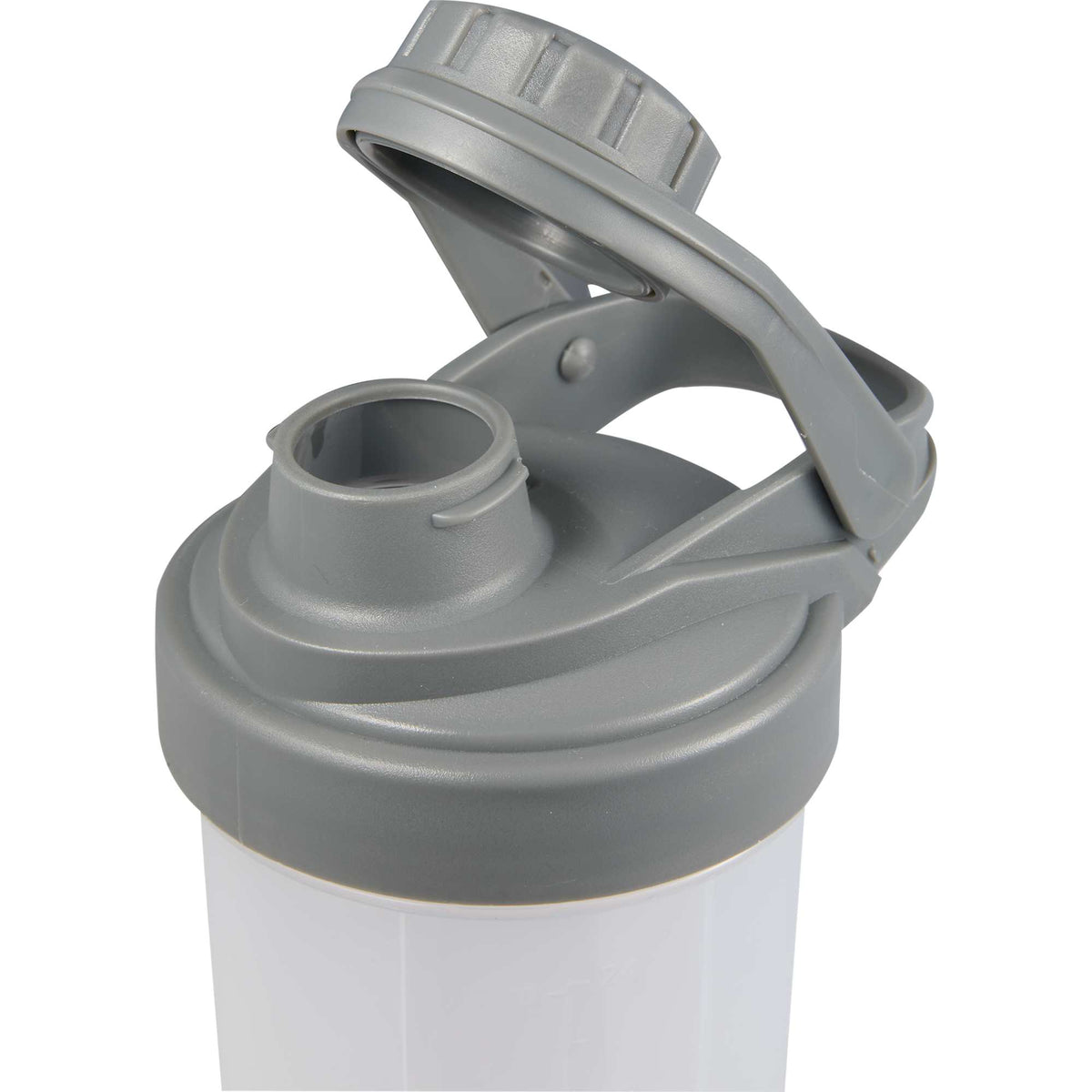 Buddy Protein Shaker Bottle in Recycled Plastic, 24 oz - Frost - Top Detail