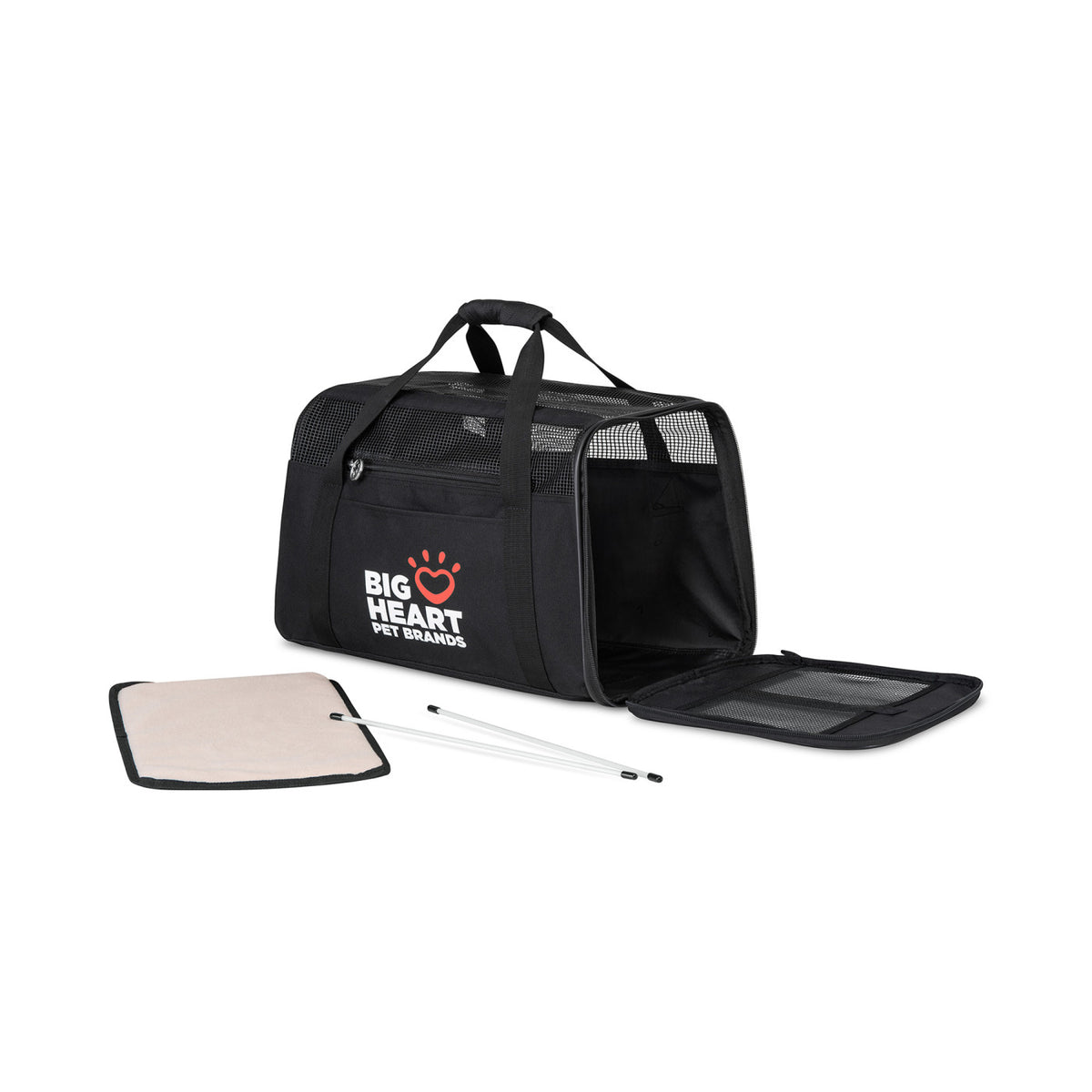 Buddy's Pet Carrier with Mesh Ventilation Transfer - Black - View 3