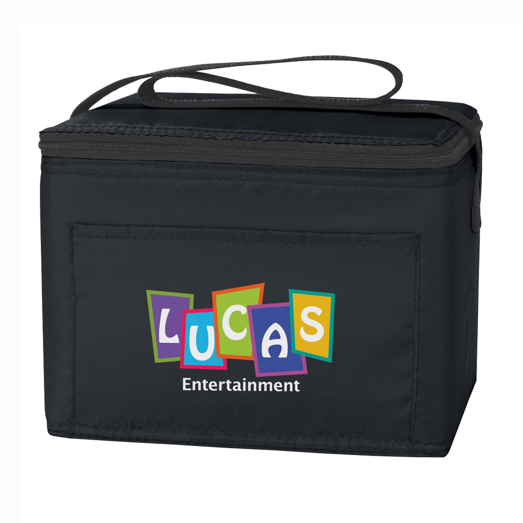 Budget Cooler Bag for 6 Cans - Black - Colorbrite