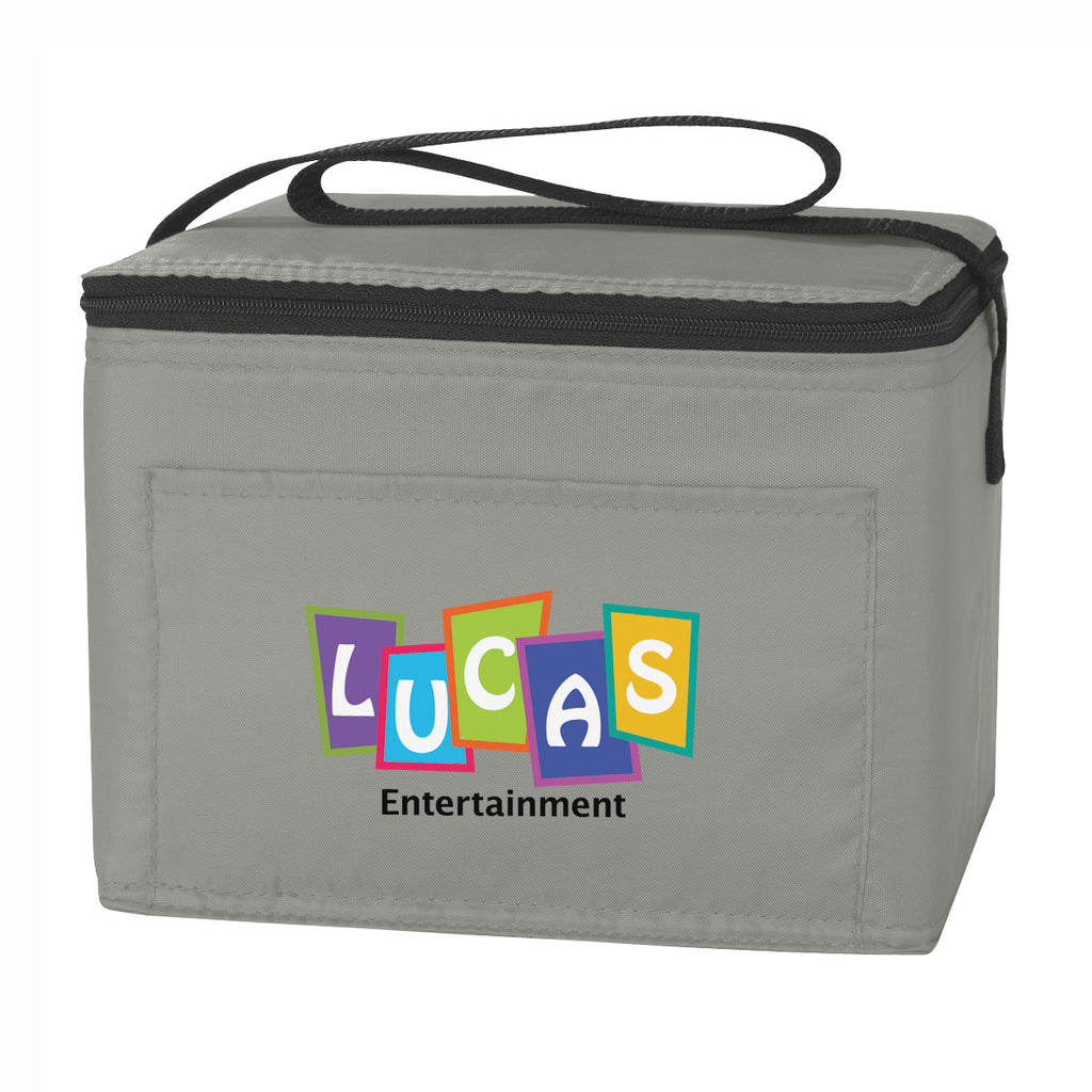 Budget Cooler Bag for 6 Cans - Gray - Colorbrite